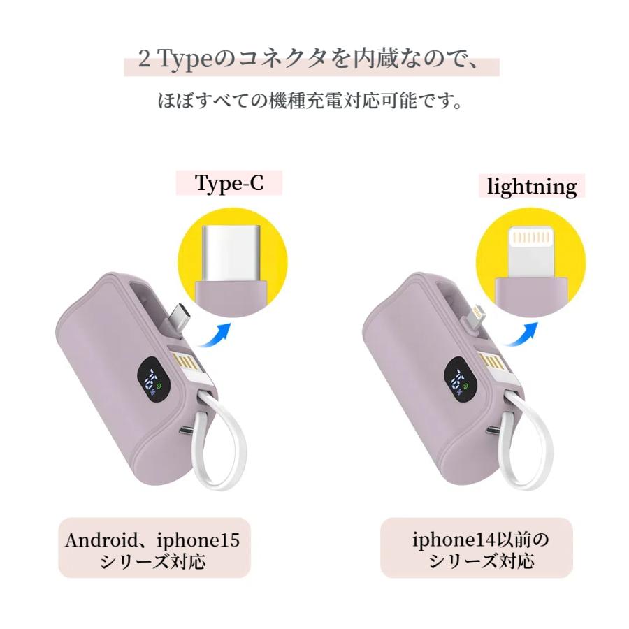 モバイルバッテリー 軽量 小型 iPhone対応 バッテリー駆動 Type-C モバイルバッテリー 6000mAh iPhone16対応 ミニ 小型 大容量軽量