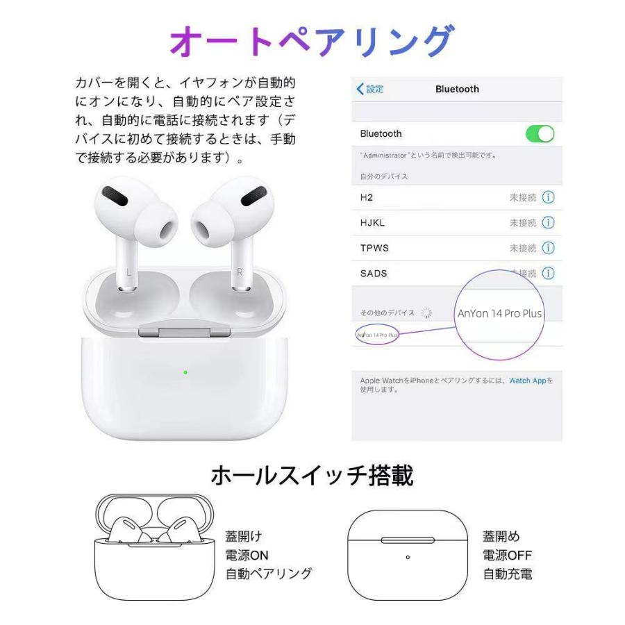 ワイヤレスイヤホン Bluetooth5.3 Hi-Fi音質 bluetoothイヤホン