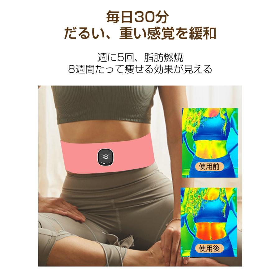 明誠 EmS電動マッサージベルト ウエストマッサージャー EmS 温熱