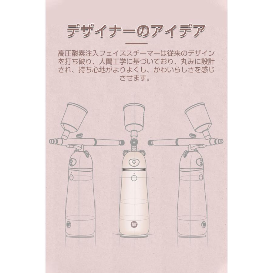 明誠 フェイススチーマー 水酸素噴霧器 水酸素注入 保湿潤い スプレー