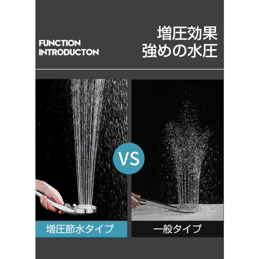 シャワーヘッド マイクロバブル ミスト水流 バブルバス バブル発生 増