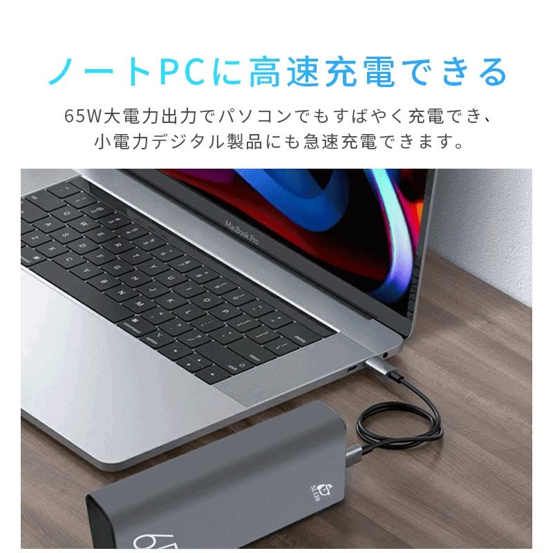 モバイルバッテリー 40000mAh ポータブル電源 パワーバンク ノートパソコン充電 PD 65W出力 QC3.0 2つUSB出力ポート Type C出力/入力ポート PSE認証済｜meiseishop｜04