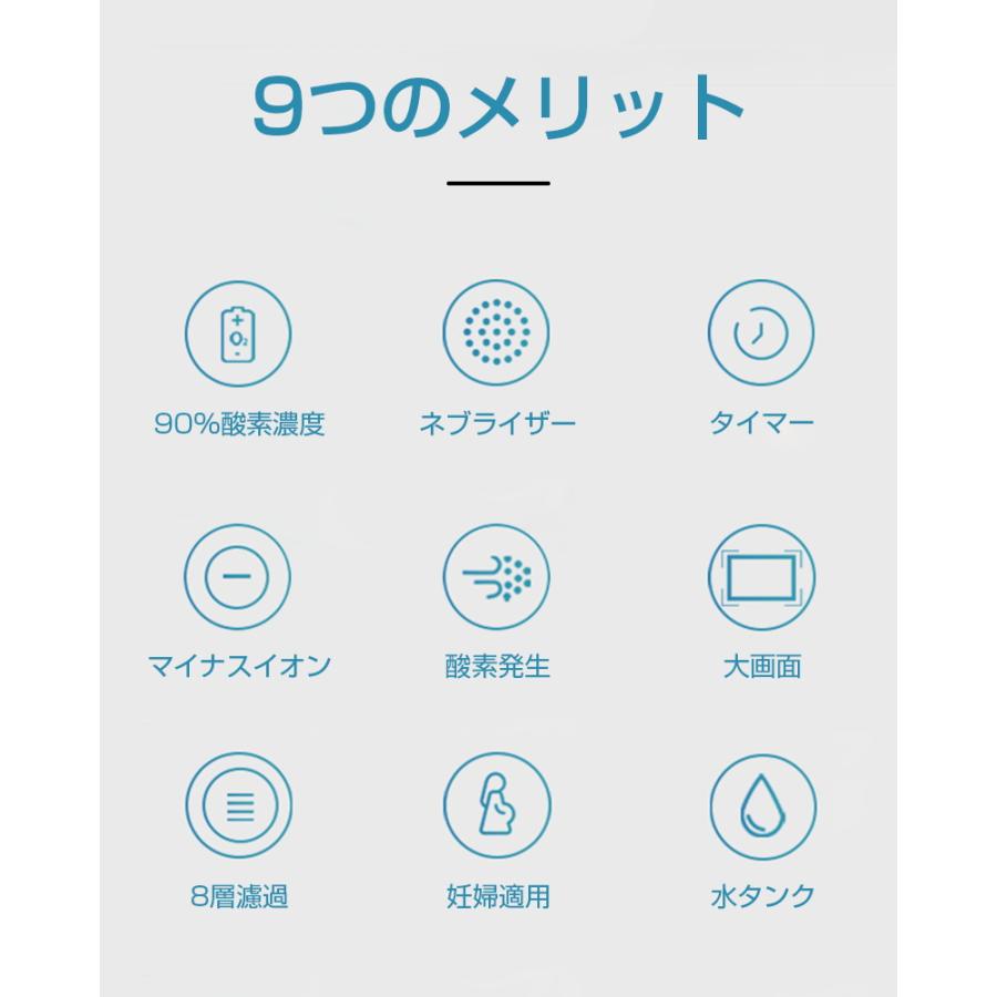 明誠 酸素濃縮器 酸素発生器 家庭用 1-8大流量 調節可 30-90％濃度