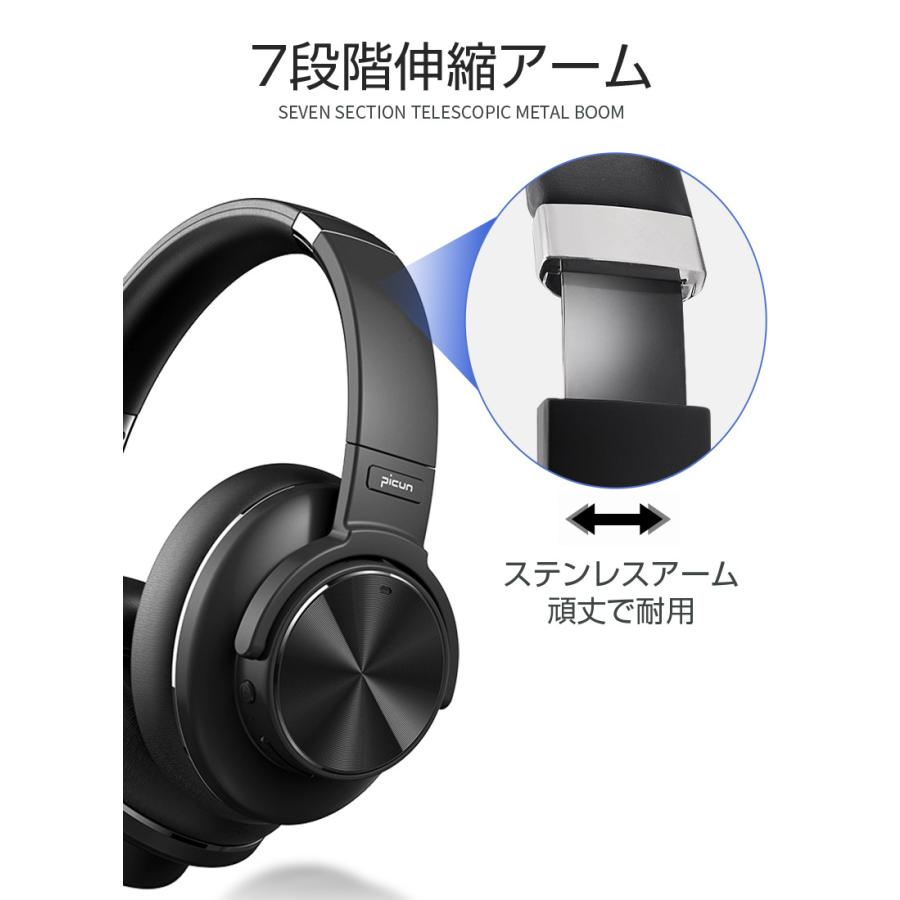 ヘッドホン ゲーミングヘッドフォン Bluetooth5.2 ワイヤレスヘッドセット ワイヤレスイヤホン 最大70時間持続作動 両耳 耳覆い型 ANCノイズキャンセリング｜meiseishop｜15