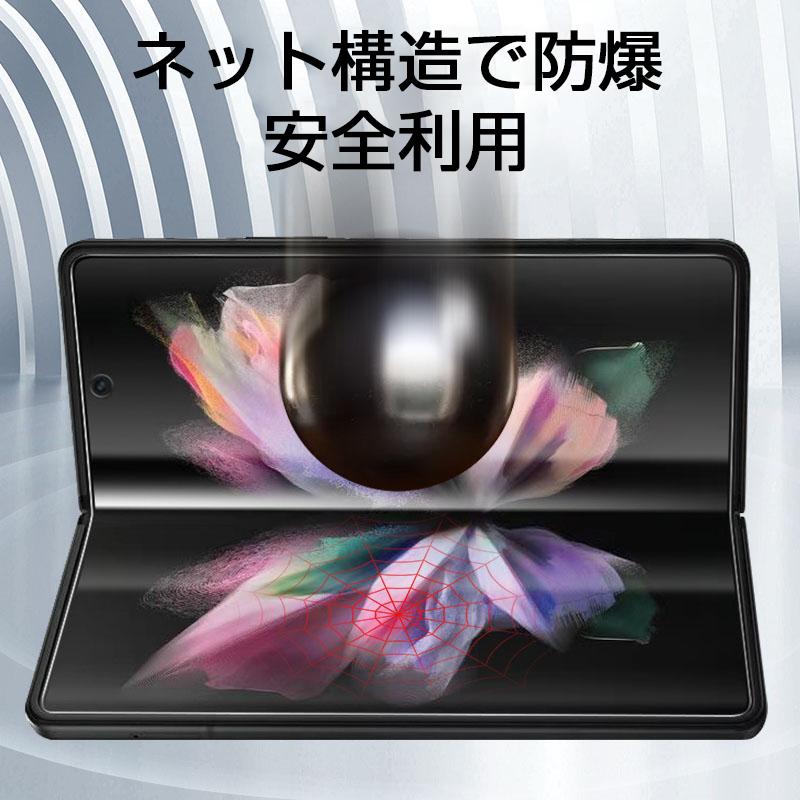 明誠 Galaxy Z Fold3 5G ハイドロゲルフィルム 液晶保護フィルム 自動