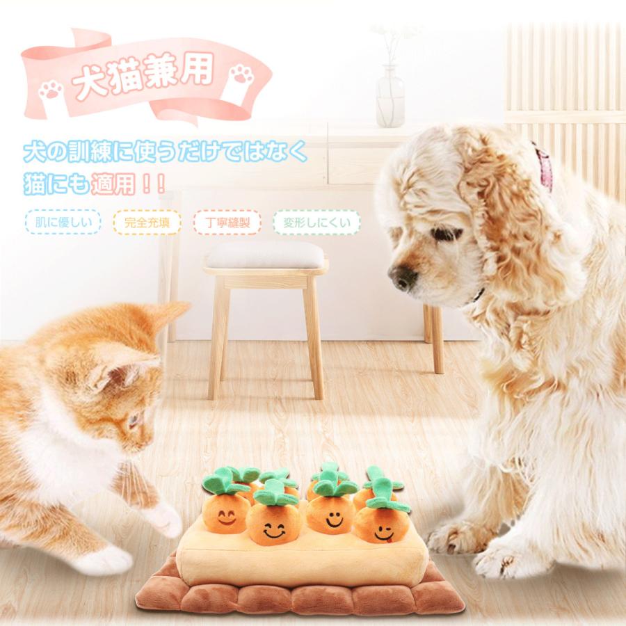 感謝価格 ペットおもちゃ ペット用品 犬用おもちゃ 噛む ノーズワーク にんじん畑 知育 餌隠し 家の破壊防止対策 丈夫 高品質素材 ぬいぐるみ Ppコットン詰め物 にんじん3 580円 Whitesforracialequity Org