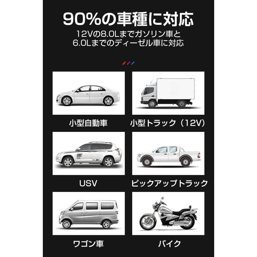 ジャンプスターター 12V車用 26000mAh大容量 バッテリー上がり即解決 車を緊急始動 安全ハンマー内蔵 防災電源 モバイルバッテリー【PL保険加入済み製品・安心】_10