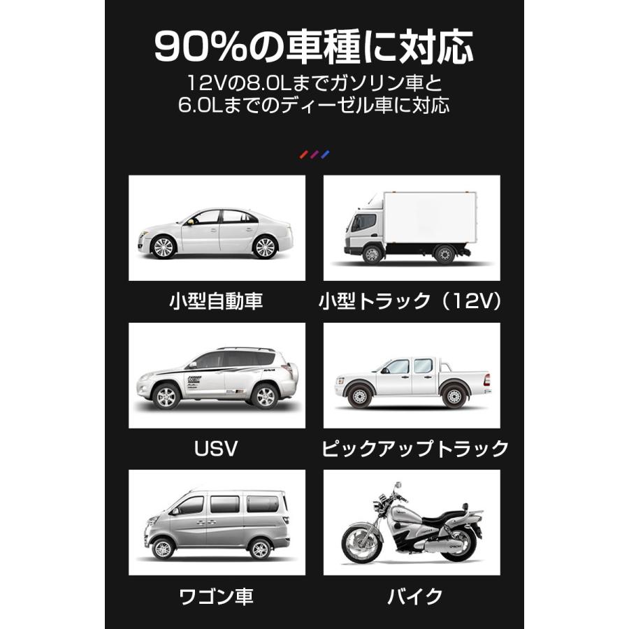 ジャンプスターター 12V車用 26000mAh大容量 バッテリー上がり即解決 ポーリマリチウム電池 車を緊急始動 安全ハンマー内蔵 高安全性 モバイルバッテリー｜meiseishop｜11