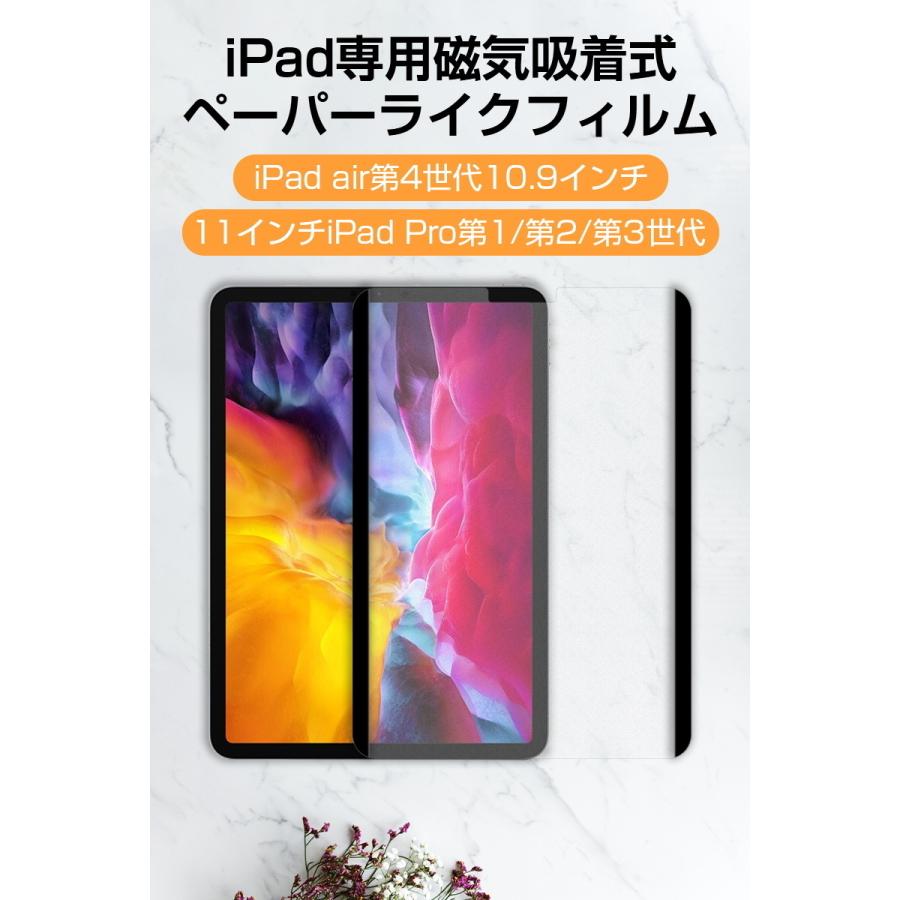 明誠 ペーパーライクフィルム 磁気吸着式 着脱式 iPad/Air/mini/Pro 全