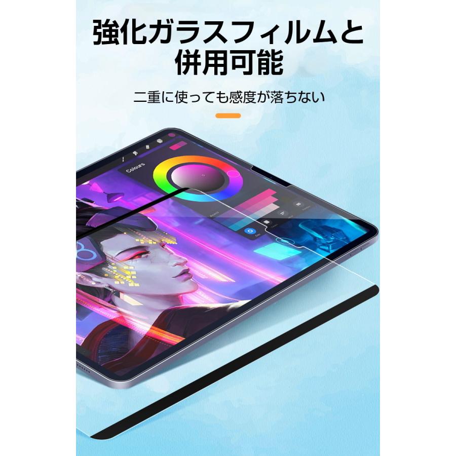 iPad スモークグレー　32 本体のみ 明誠 ペーパーライクフィルム 磁気吸着式 着脱式 iPad/Air/mini/Pro 全