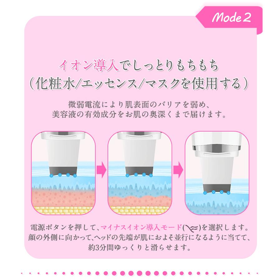 明誠 ウォーターピーリング 超音波 EmS イオン導出導入 美顔器 汚れや