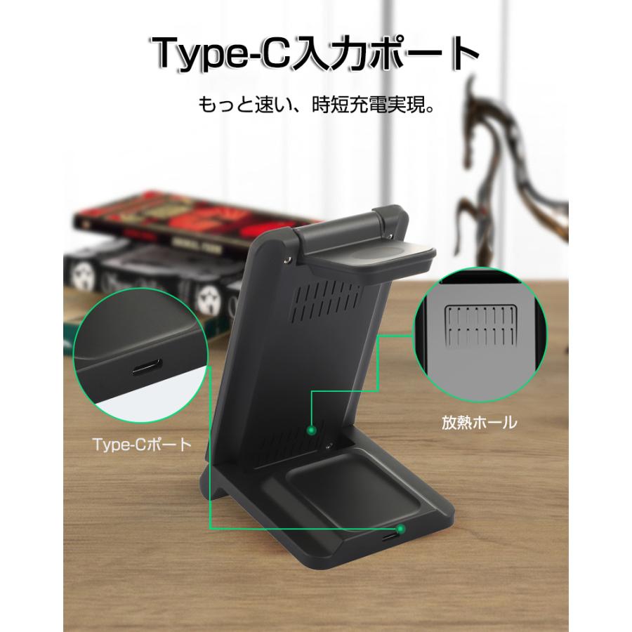 明誠 ワイヤレス充電器 Qi規格 3in1タイプ スマートウォッチ 明誠 ワイヤレス充電器 Qi規格 3in1タイプ スマートウォッチ