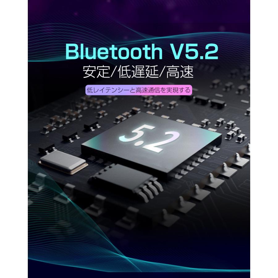 ゲーミングヘッドセット Bluetooth5.2 ワイヤレスヘッドセット eスポーツ ノイズキャンセリング 高音質 USB充電 折りたたみ収納 調節可能なバンド 高い装着性｜meiseishop｜06