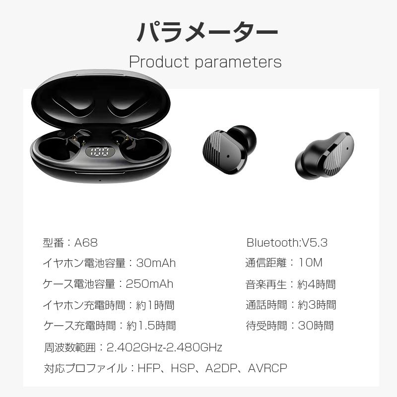 ワイヤレスイヤホン Bluetooth5.3 HiFi 高音質 ハイレゾ 防水 両耳 片耳兼用 小型 軽量 HD通話 充電ケース付き Type-C充電 iPhone14対応 iOS Android｜meiseishop｜20
