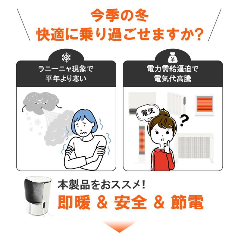 パネルヒーター ラウンド型 天面と床面付き 遠赤外線発熱 3/6/9時間タイマー機能 デスクヒーター 足元 暖房 ミニこたつ 円柱形 10秒速暖｜meiseishop｜03