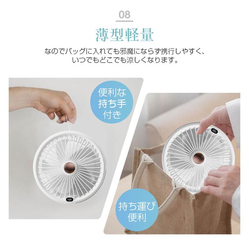 明誠 扇風機 多機能 デスクランプ ファン 卓上 壁掛け 2WAY仕様 5枚