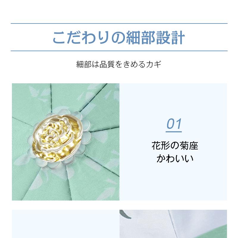 折りたたみ傘 三段 晴雨兼用 華やか 花柄 8本骨 耐風仕様 99%紫外線