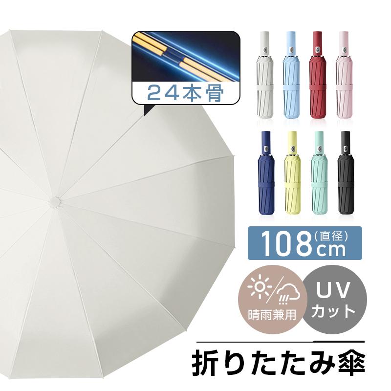 折りたたみ傘 自動開閉 遮光 遮熱 紫外線カット プッシュ式 ワイド