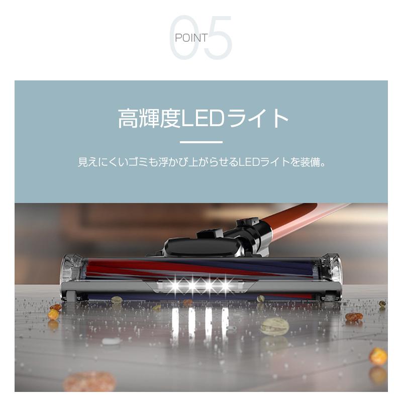明誠 掃除機 コードレス スティック型 11000Pa ハイパワー 洗える