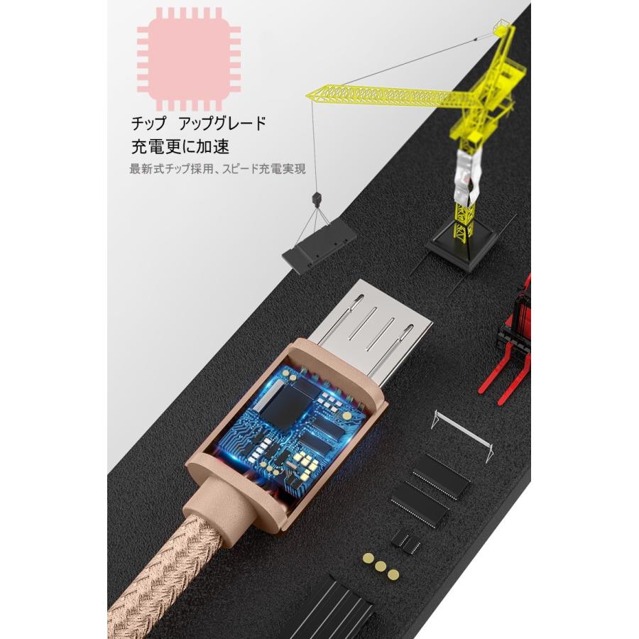 micro USBケーブル マイクロUSB Android用 2m 充電ケーブル スマホケーブル Android 充電器 Xperia Galaxy AQUOS 多機種対応【PL保険加入済み製品・安心】 | 明誠 | 21