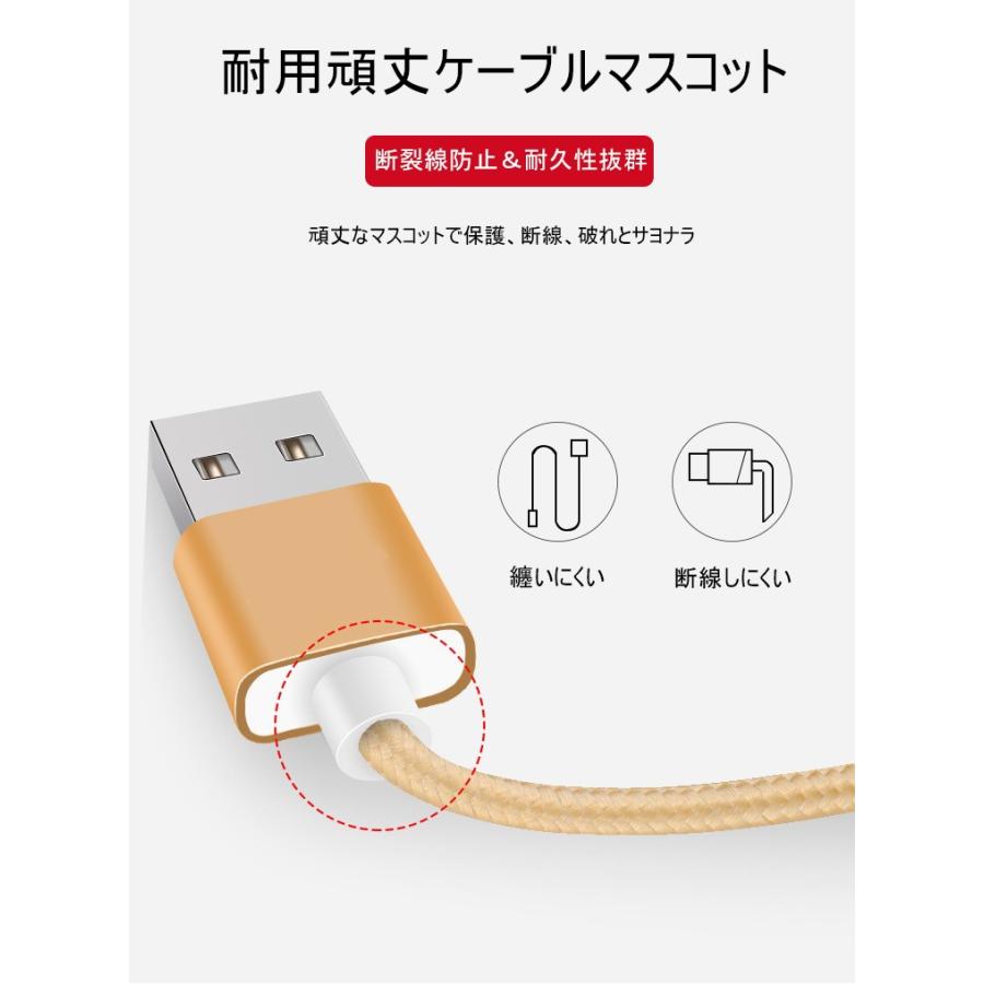 USB Type-Cケーブル iPhone15ケーブル USB Type-C iPhone15 ケーブル 充電ケーブル Android ケーブル 等対応 Type-C USB 充電器 高速充電 データ転送 長さ2m｜meiseishop｜17