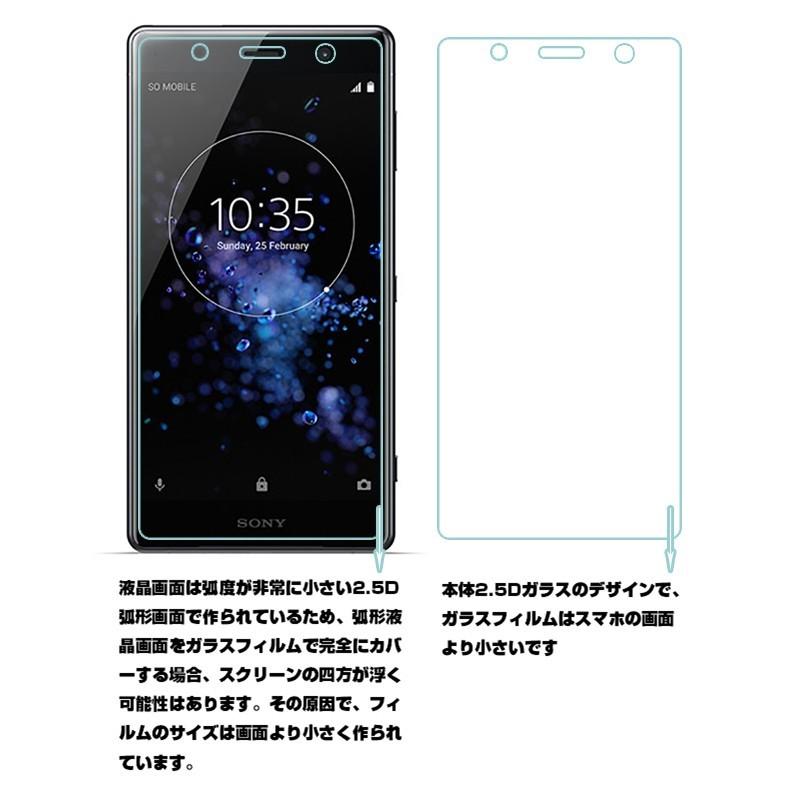 明誠 【2枚セット】Xperia XZ2 Premium SO-04K SOV38 強化ガラス保護