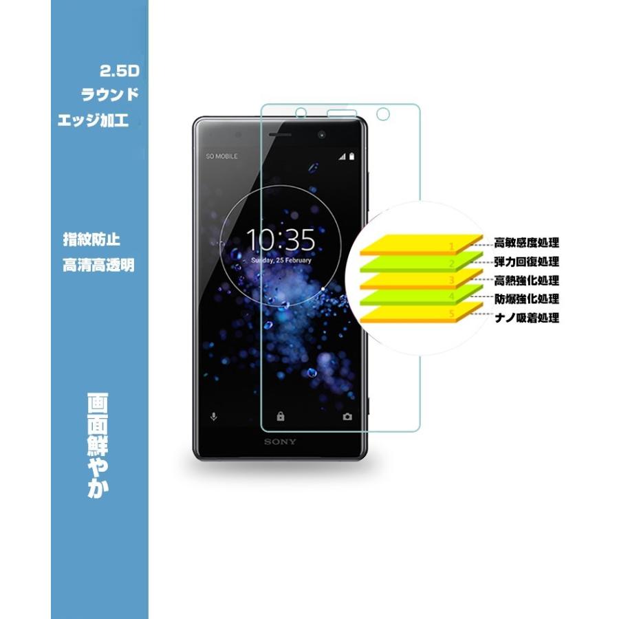 明誠 【2枚セット】Xperia XZ2 Premium SO-04K SOV38 強化ガラス保護