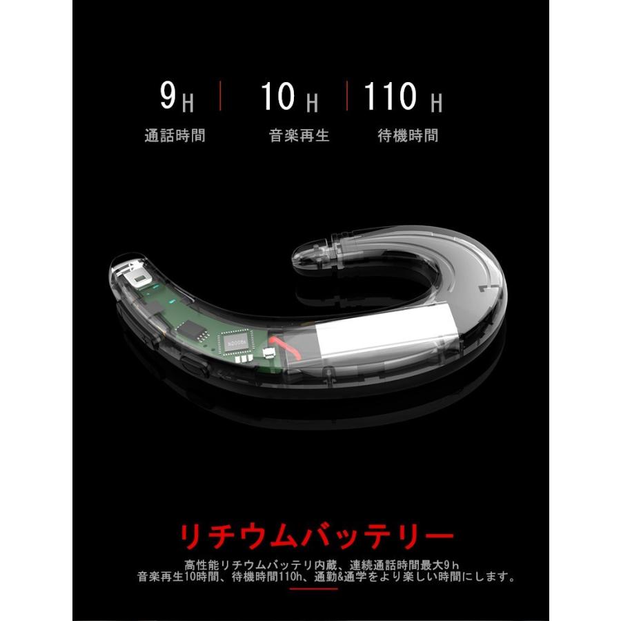 ワイヤレスイヤホン ブルートゥースイヤホン ヘッドセット 片耳 高音質 耳掛け型 Bluetooth 4.1 マイク内蔵通話可 スポーツ 日本語音声通知 iPhone＆Android対応｜meiseishop｜14
