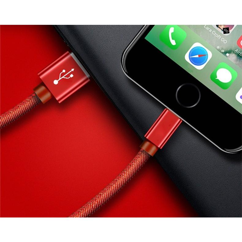 明誠 iPhone充電ケーブル iPad用 急速充電 デニム生地 収納ベルト