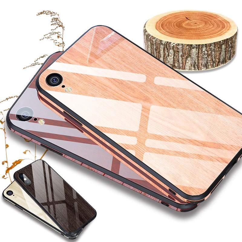 Iphone Se 第2世代 Iphone Xr Iphone Xs Max 強化ガラススマホ保護ケース ウッド木目柄 Iphone 8 7plus 背面ケース カバー Iphone 6 Plus アイフォンケース 明誠ショップ 通販 Paypayモール