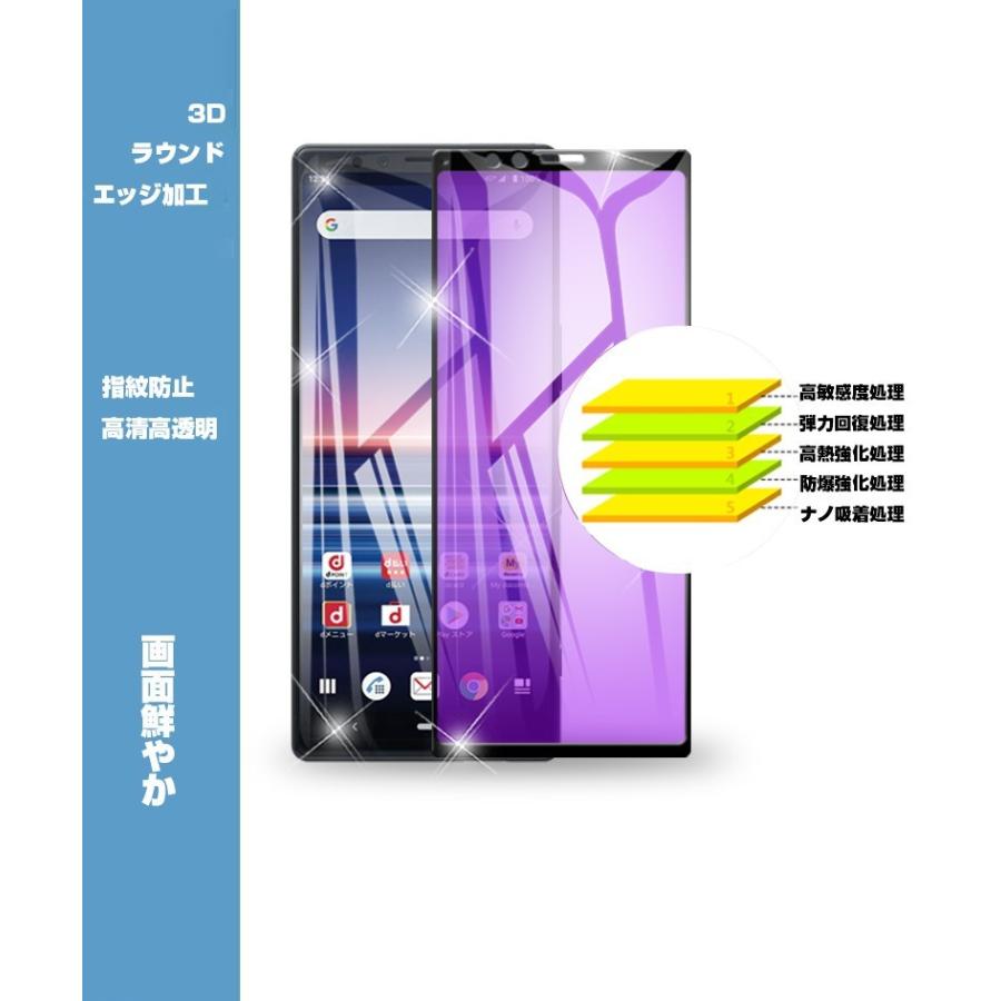 明誠 【2枚セット】Xperia 1 SO-03L ブルーライトカット保護フィルム