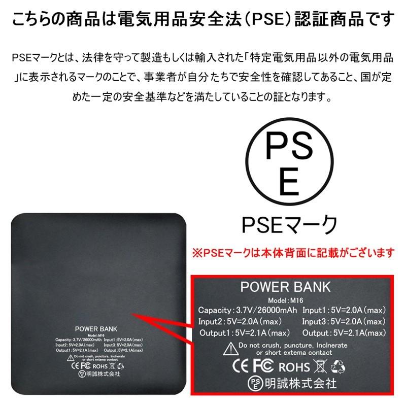 明誠 モバイルバッテリー 大容量 26000mAh 防災電源 パワーバンク