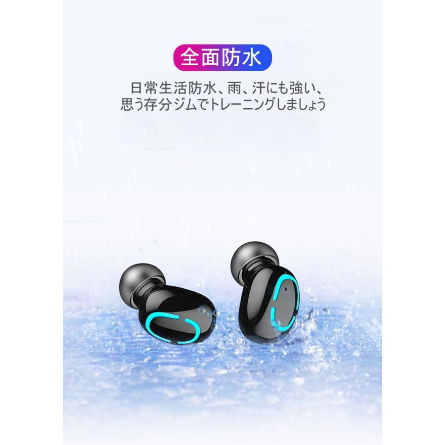 明誠 ワイヤレスイヤホン Bluetooth 5.0 ヘッドセット 左右分離型 TWS 