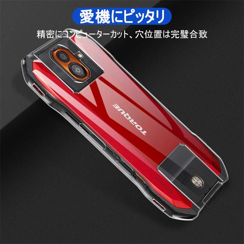 Torque G04 スマートフォン 本体 赤色（背面カバー　青） au au純正 背面カバー 京セラ TORQUE G04 KYV46 バックパネル 交換用
