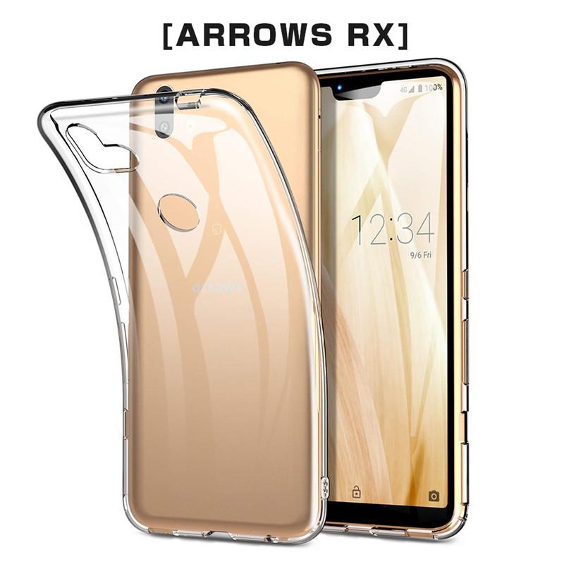 arrows RX スマホケース スマホカバー 衝撃吸収 擦り傷防止 TPU シリコン 薄型 Qi充電対応 軽量 ソフト クリア 透明 黄変防止 滑り止め ピッタリ｜meiseishop