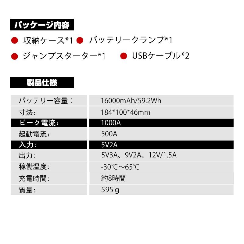 完売 ジャンプスターター 12v車用エンジンスターター mah モバイルバッテリー スマホ急速充電器 Sosストロボライト 日本語取扱説明書付き Pse認証済み 工場直送 Www Muslimaidusa Org