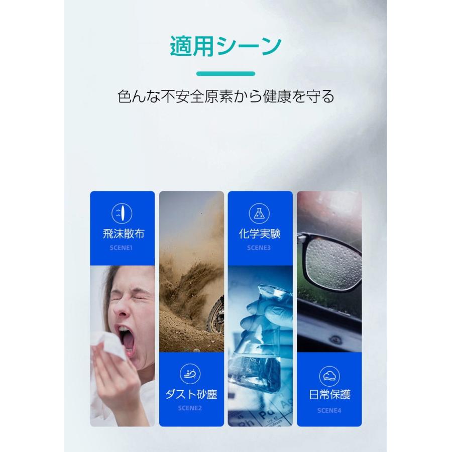 3個セット】保護メガネ 保護眼鏡 安全ゴーグル 紫外線対策 簡単装着