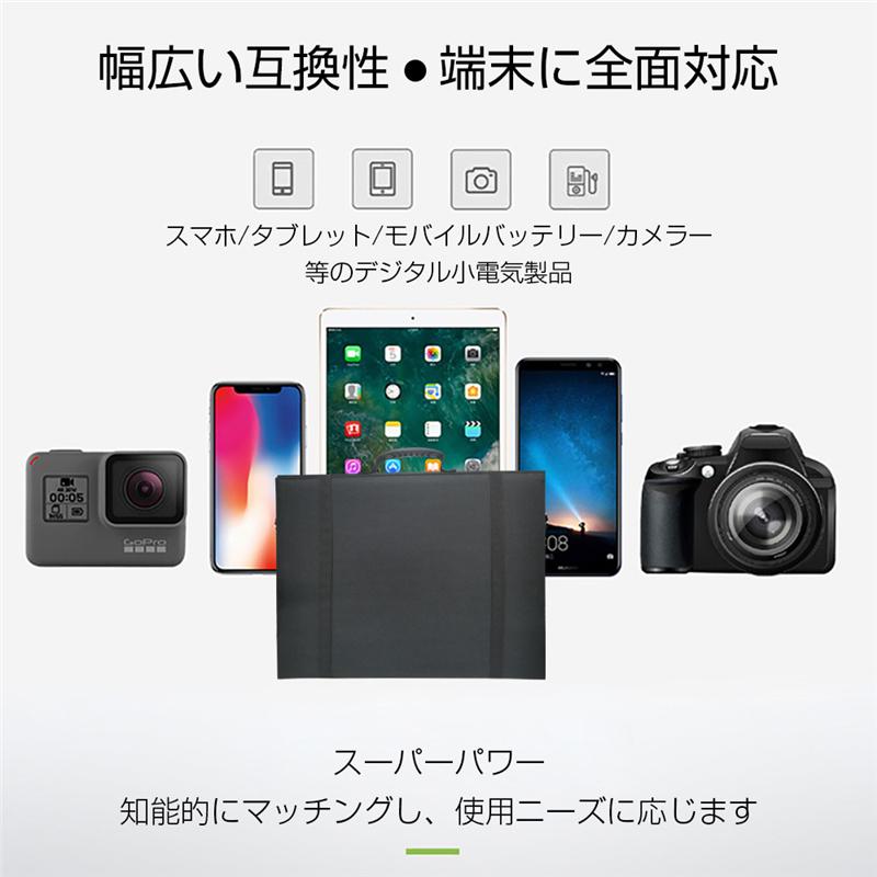 ソーラーパネル ソーラーチャージャー 100W 3枚 折りたたみ 防災電源