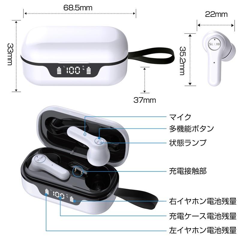 明誠 ワイヤレスイヤホン Bluetooth 5.1 カナル型 ブルートゥース