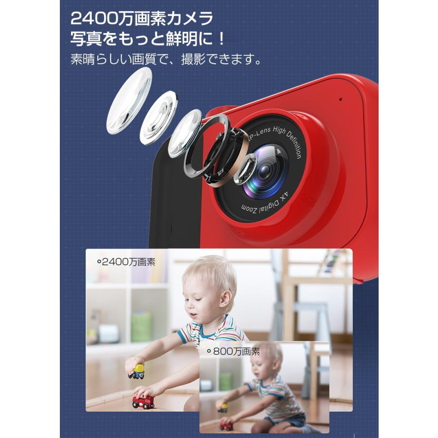 子供用デジタルカメラ 写真 撮影 2K高解像度 32GB メモリカード付き 2インチIPS画面 4倍デジタルズーム かわいい 日本語取扱説明書 贈り物 誕生日プレゼント｜meiseishop｜04