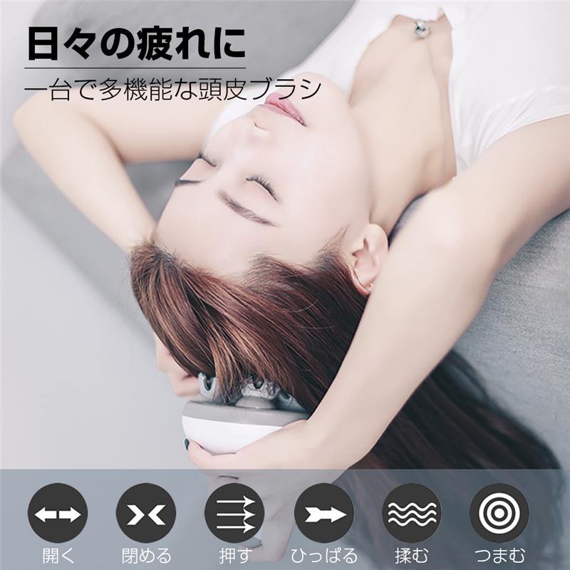 明誠 ヘッドマッサージャー 頭皮ブラシ 頭皮マッサージャー ヘッド