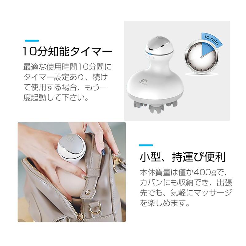 明誠 ヘッドマッサージャー 頭皮ブラシ 頭皮マッサージャー ヘッド