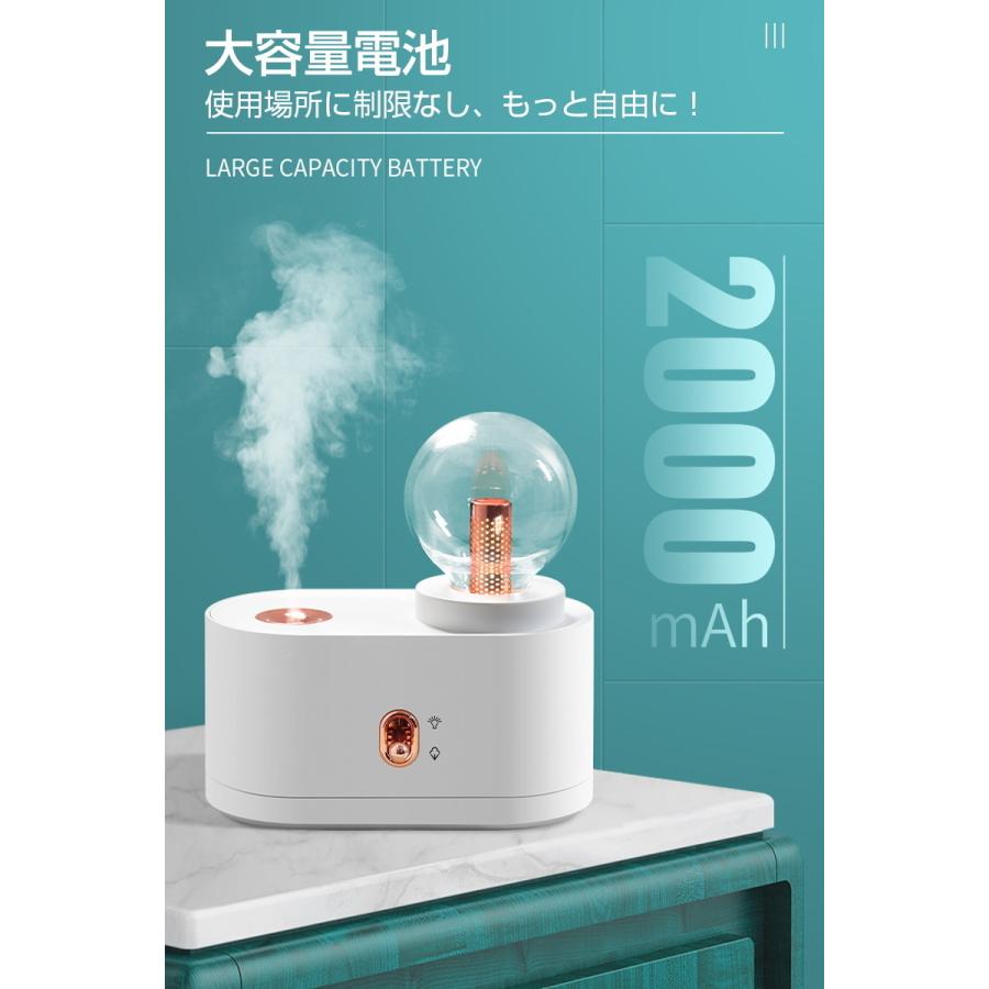 明誠 加湿器 卓上加湿器 Type-C充電 空気浄化 花粉対策 乾燥対策 大