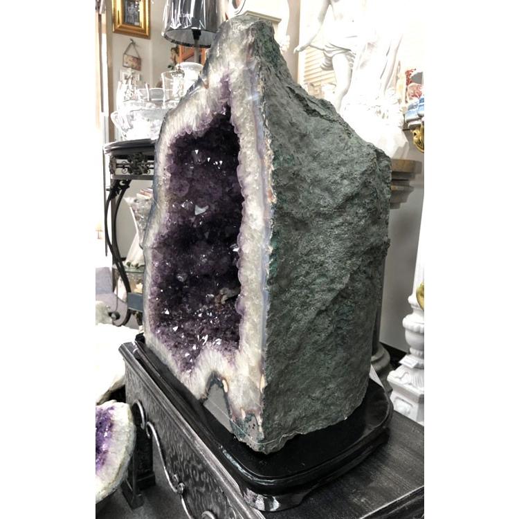 アメジスト クラスター 約10キロ強 天然石 紫水晶 ウルグアイ産 飾る台