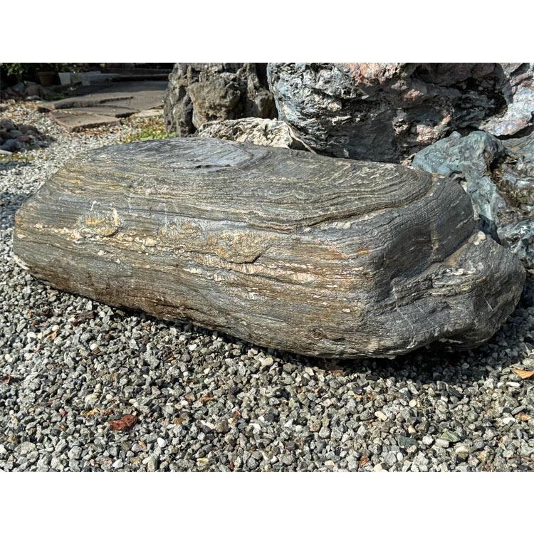 三波石 景石 幅約1m45cm 庭石 沓脱石 青石 和風 石庭 靴脱石 踏石