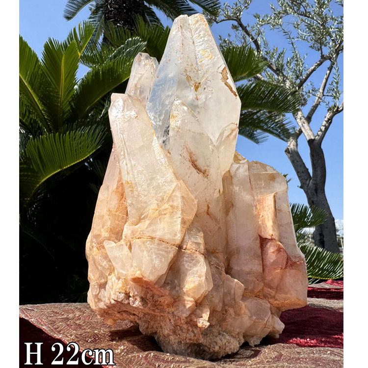 クラスター水晶 高さ約25センチ 【公式通販】