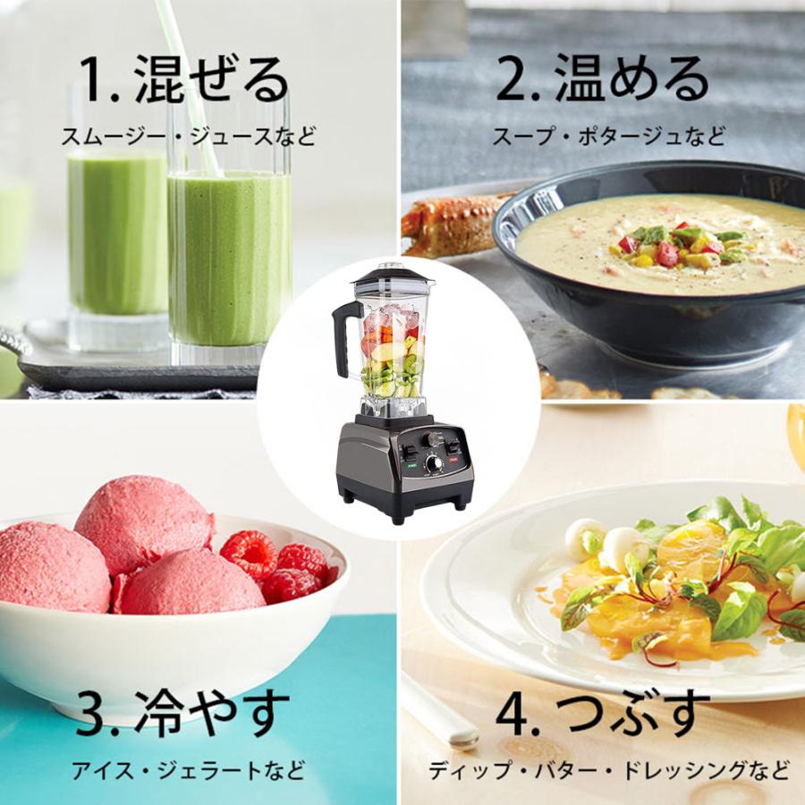 YiMiDO正規品】 ミキサー 2L 大容量 ブレンダー 家庭用業務用