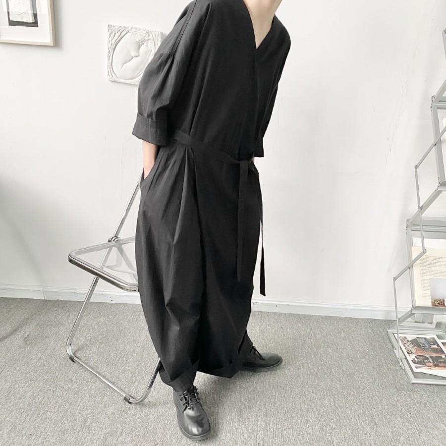 韓国 メンズ ルーズ 90 Off Vネック スリーブ シャツレイジースーツ 10代 中学生 代 高校生 ファッション