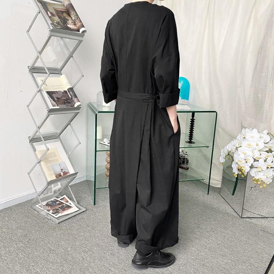 韓国 メンズ ルーズ 90 Off Vネック スリーブ シャツレイジースーツ 10代 中学生 代 高校生 ファッション