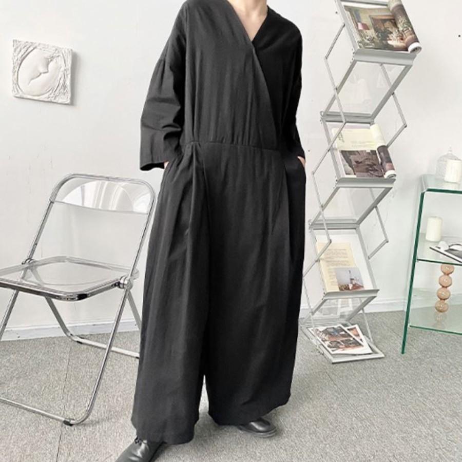 韓国 メンズ ルーズ 90 Off Vネック スリーブ シャツレイジースーツ 10代 中学生 代 高校生 ファッション